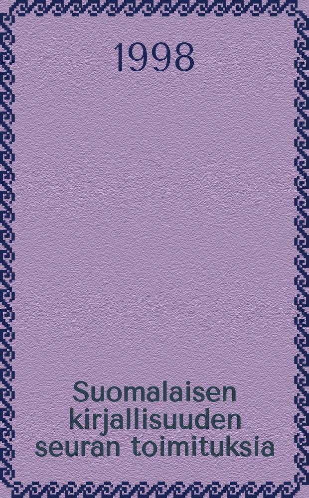 Suomalaisen kirjallisuuden seuran toimituksia : Läsnäolon pronominit
