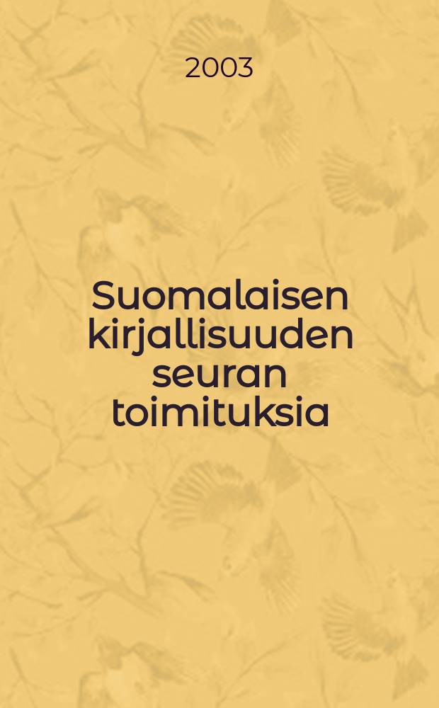 Suomalaisen kirjallisuuden seuran toimituksia : Miten kielest&auml; kerrotaan