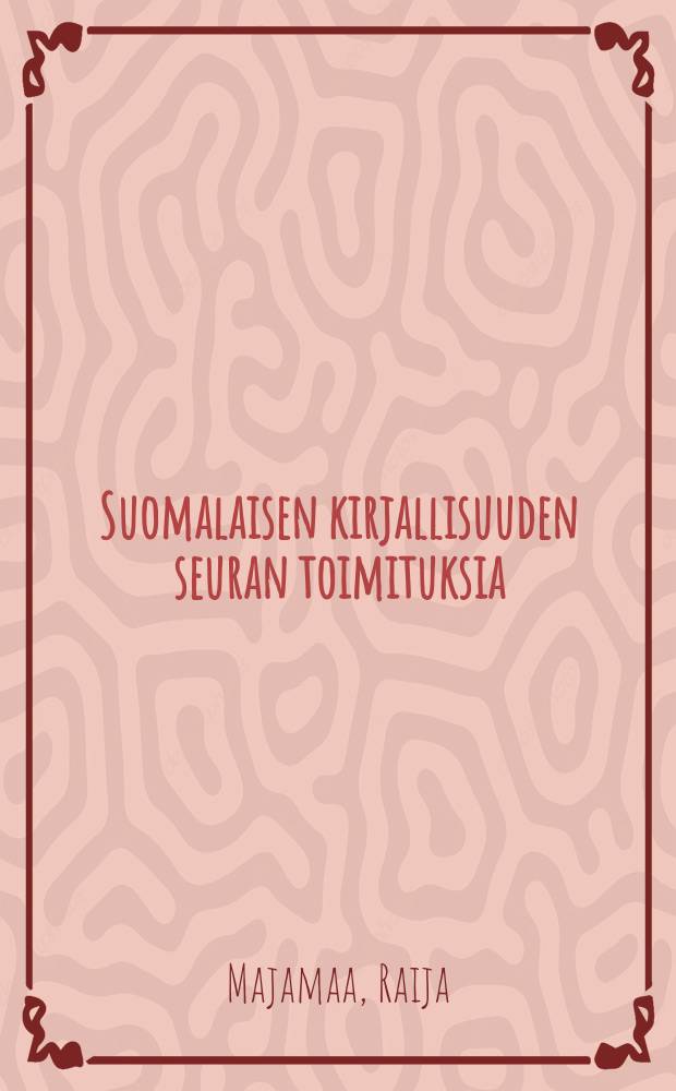 Suomalaisen kirjallisuuden seuran toimituksia : J.L. Runeberg