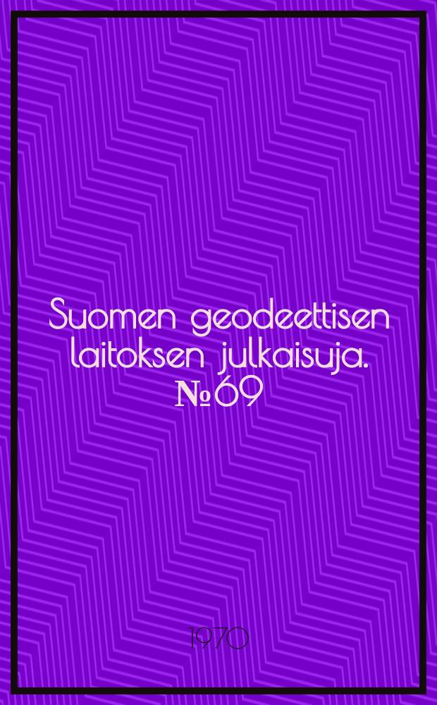 Suomen geodeettisen laitoksen julkaisuja. №69 : Niinisalo calibration base line