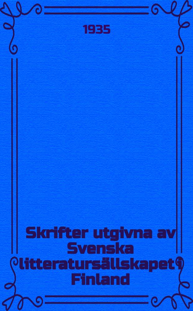 Skrifter utgivna av Svenska litteratursällskapet i Finland : Utvecklingen av äldre kort i och y i de svenska folkmålen inom Pörtom socken. Sv. fimmelstång - ett estniskt lånord