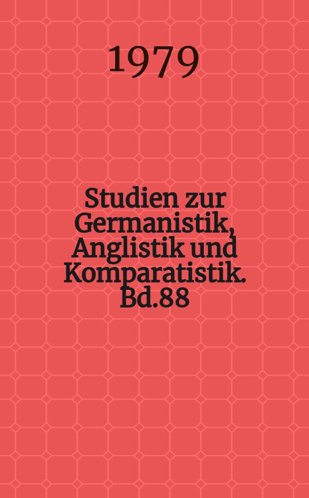 Studien zur Germanistik, Anglistik und Komparatistik. Bd.88 : Oskar Maria Graf