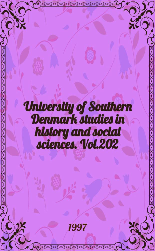 University of Southern Denmark studies in history and social sciences. Vol.202 : Die Städte des Ostseeraumes als Vermittler von Kultur 1240-1720