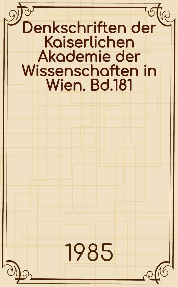 Denkschriften der Kaiserlichen Akademie der Wissenschaften in Wien. Bd.181 : Der mittelalterliche Eisenhüttenplatz in Kitzbühel-Seebichl, Tirol