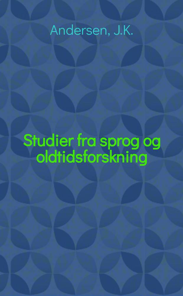 Studier fra sprog og oldtidsforskning : Udgivne af det filologisk - historiske samfund. Bd.104 1994, №323 : Horats - studier