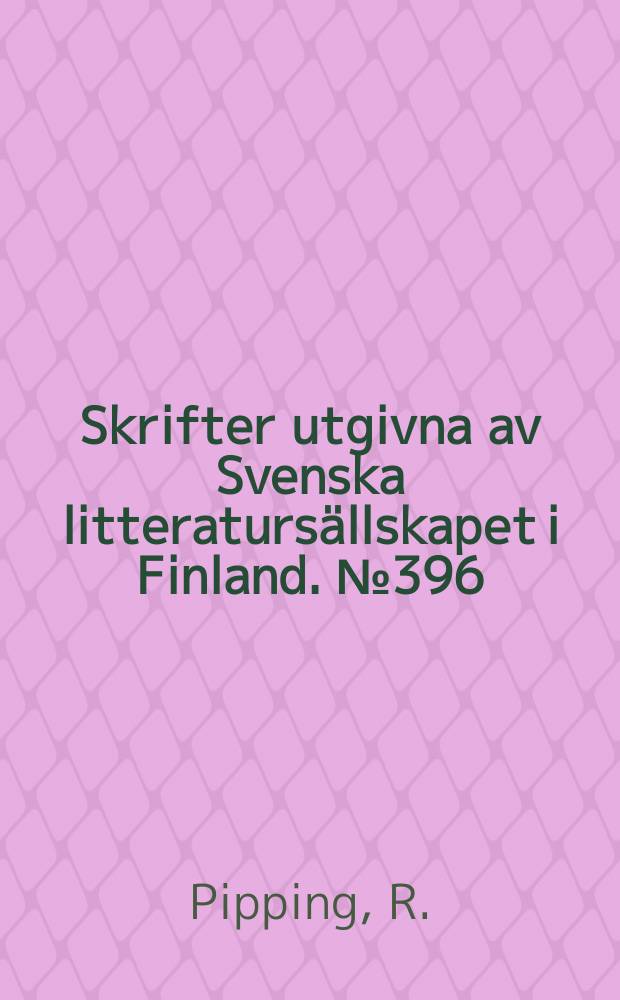 Skrifter utgivna av Svenska litteraturs&auml;llskapet i Finland. №396 : Fsv. flokker s&aring;som lagterm ; Ordspr&aring;ksstudier 2:3A. Ordspr&aring;ksstudier 2:3A