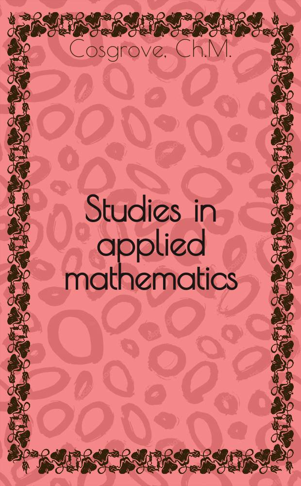Studies in applied mathematics : (Formerly the Journal of mathematics and physics). Vol.89, №1 : Painlevé .... On torsion ...