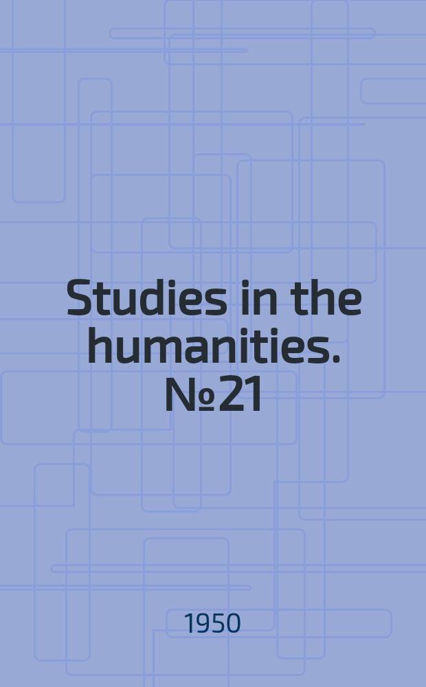 Studies in the humanities. №21 : A critical bibliography of the published writings of Romain Rolland