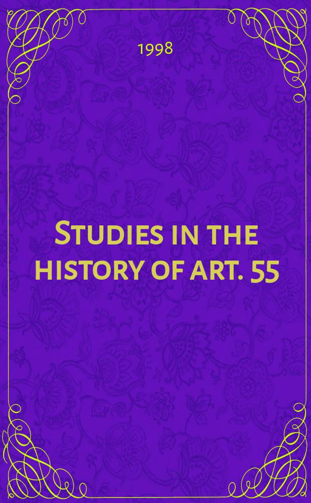 Studies in the history of art. 55 : Vermeer studies