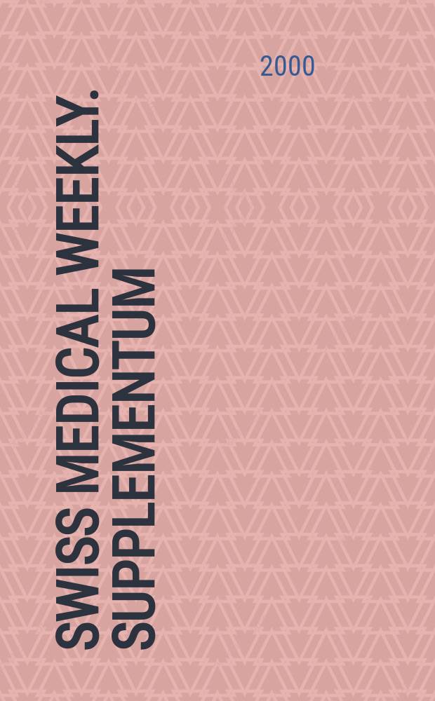 Swiss medical weekly. Supplementum : Zystische Fibrose