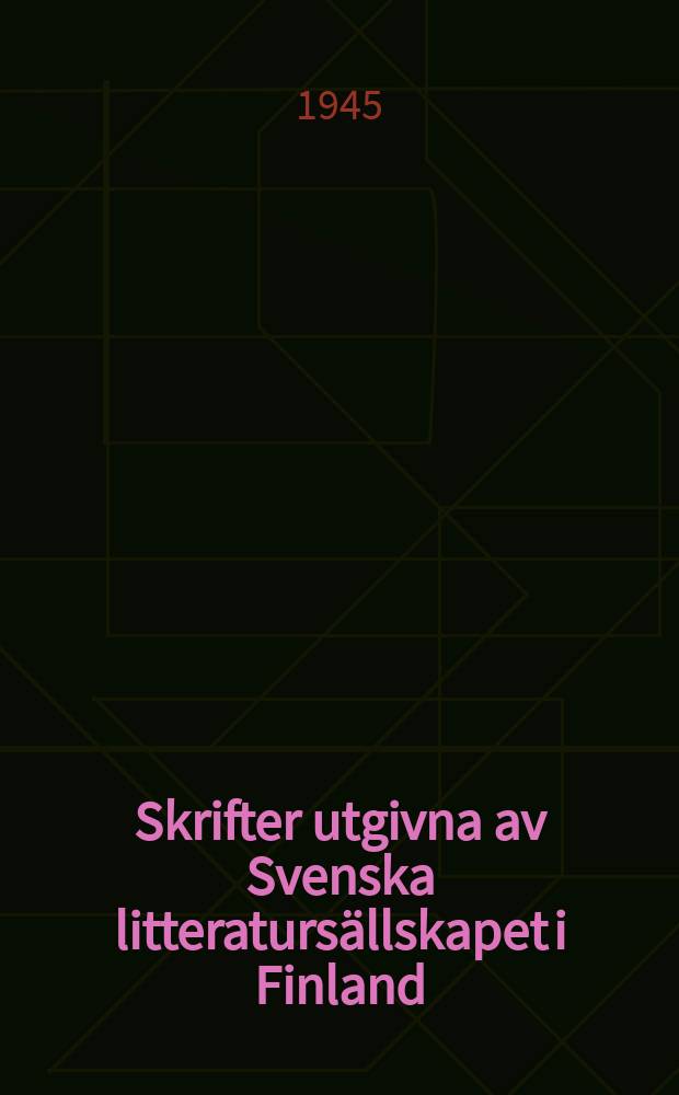 Skrifter utgivna av Svenska litteratursällskapet i Finland : Herman Kellgren