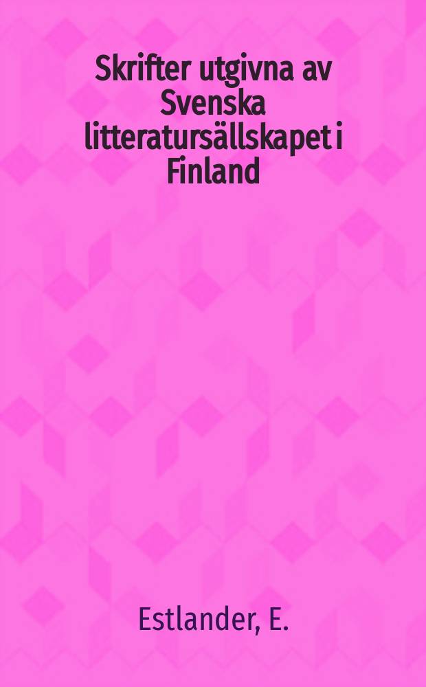 Skrifter utgivna av Svenska litteratursällskapet i Finland : Ofärdsårens politiska litteratur (UK "Kagelens" arkiv II)