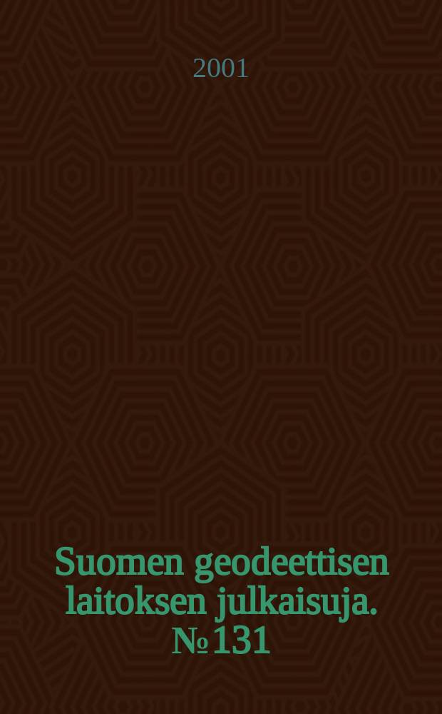 Suomen geodeettisen laitoksen julkaisuja. №131 : Remeasurement of the Gödöllő standard baseline