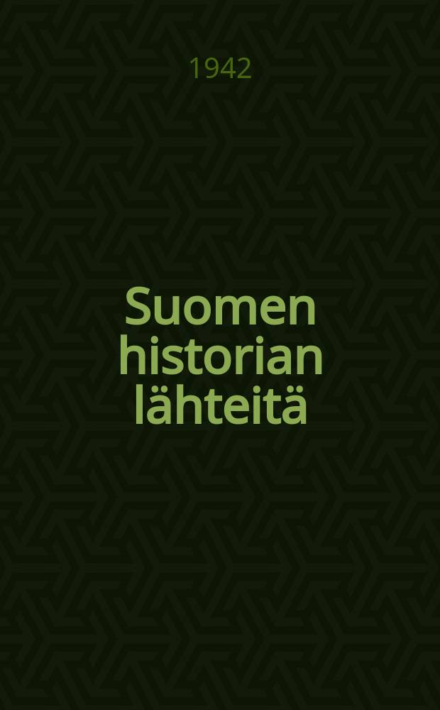 Suomen historian lähteitä : Julkaissut Suomen historiallinen seura. 4. 3 : K. F. Mennanderin lähettämiä ja saamia kirjeitä