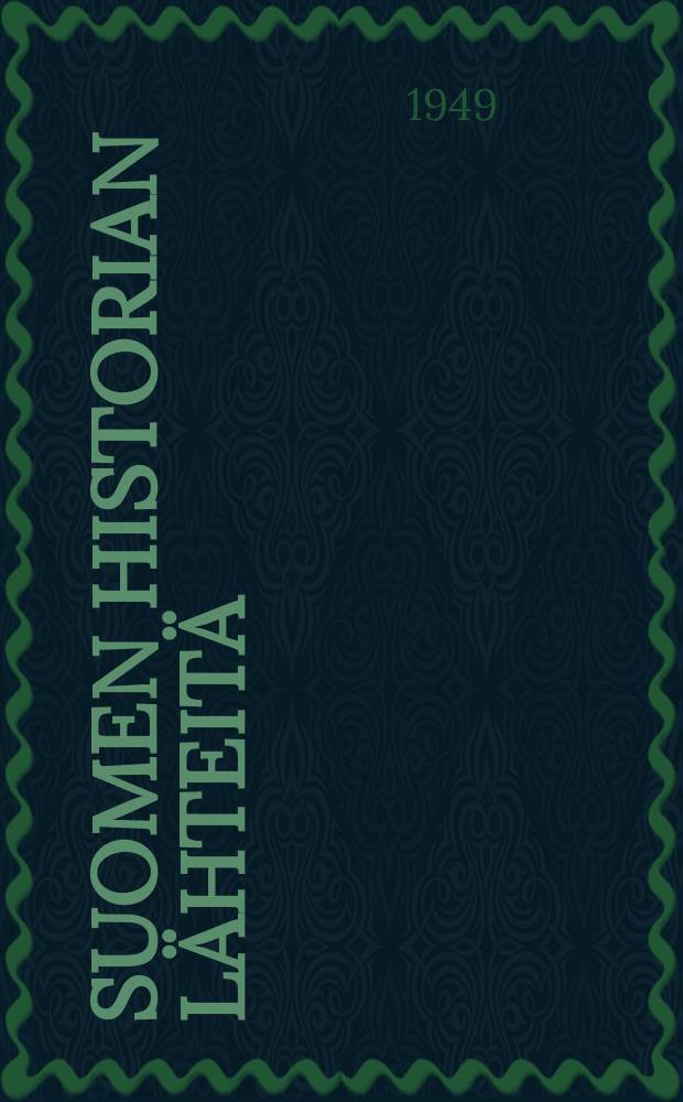 Suomen historian l&auml;hteit&auml; : Julkaissut Suomen historiallinen seura. 6 : Israel Nesseliuksen mietinn&ouml;t