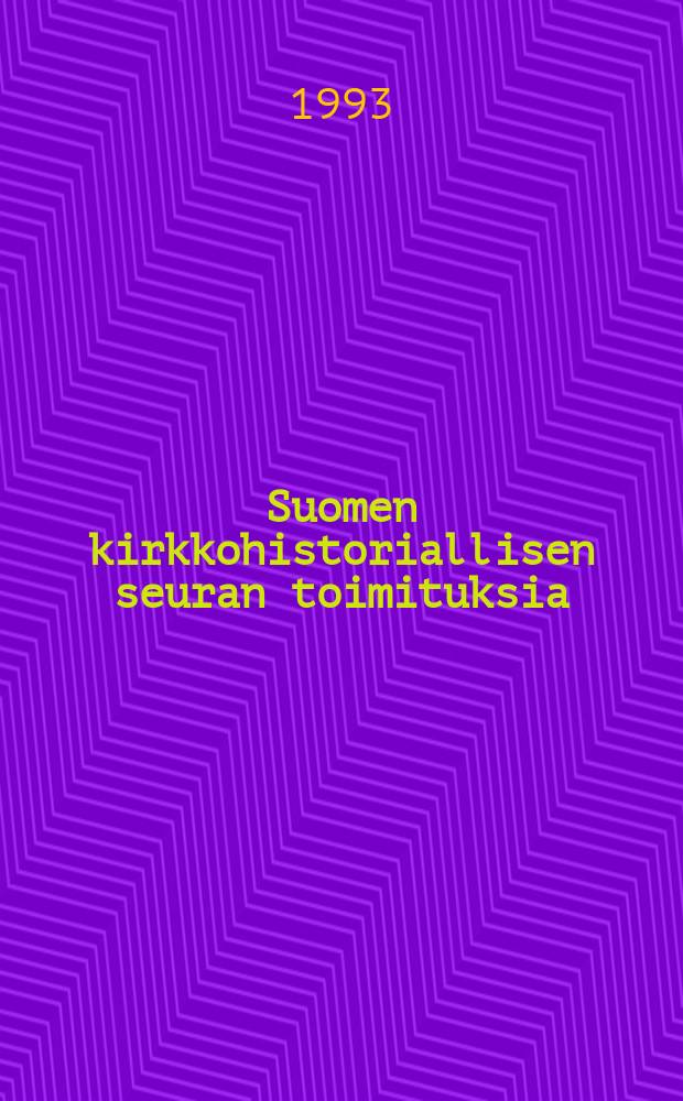 Suomen kirkkohistoriallisen seuran toimituksia : Lex Dei - Lex politica Dei