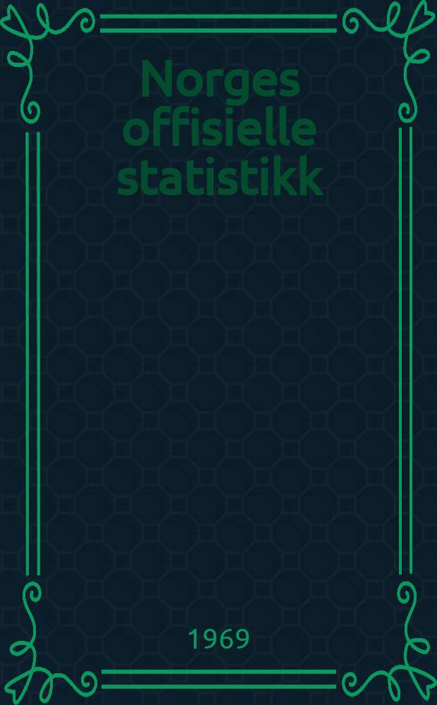 Norges offisielle statistikk