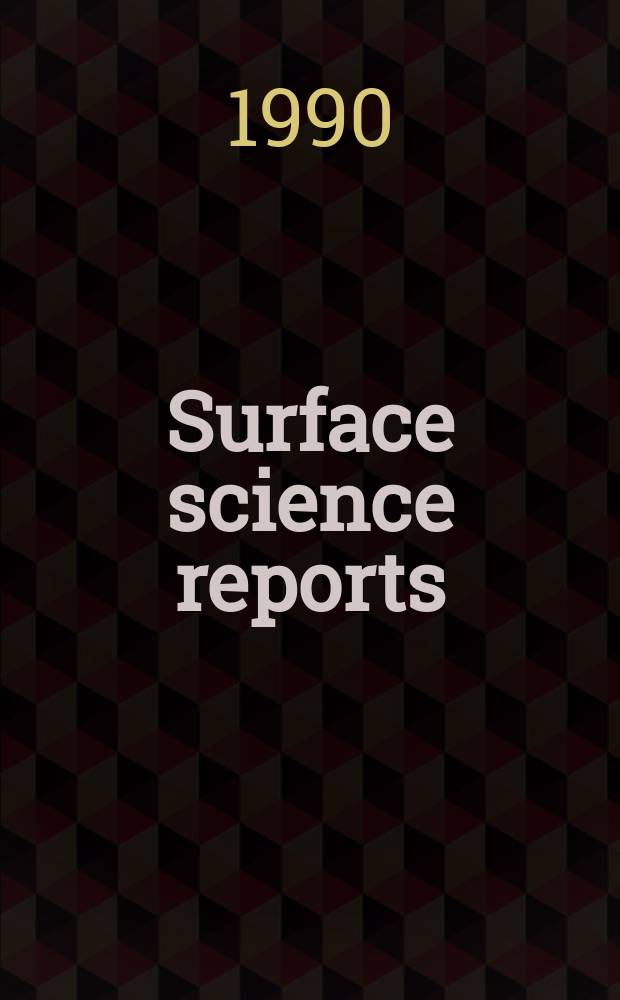 Surface science reports : A review j. Vol.11, №7/8 : Group - theoretical description...