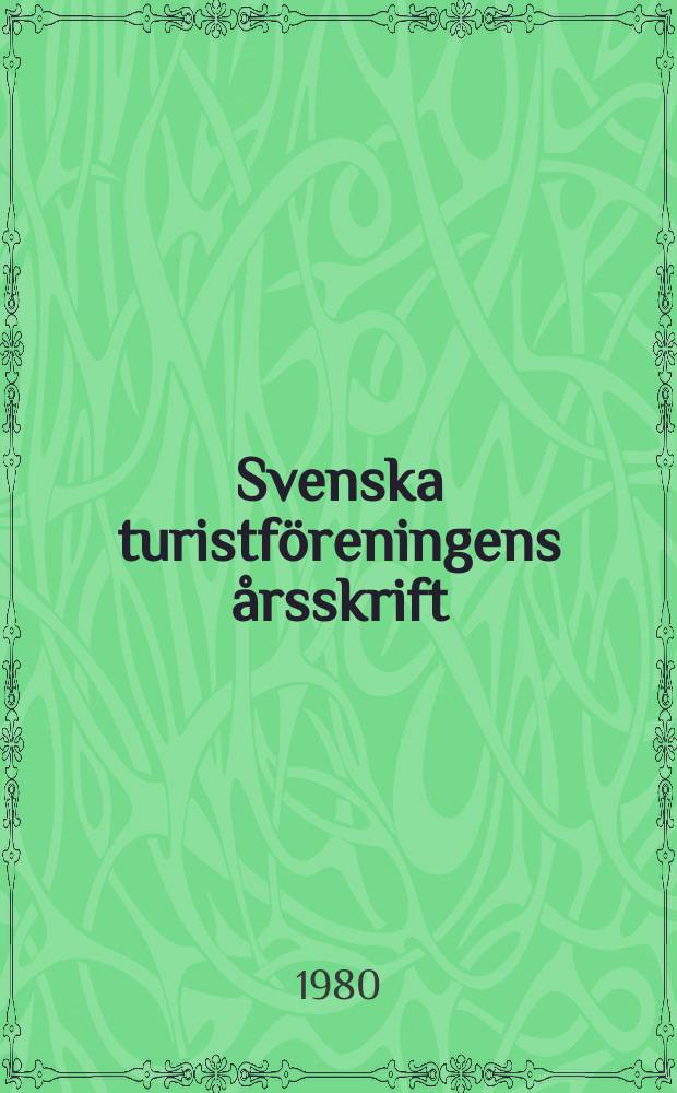 Svenska turistföreningens årsskrift : Västerbotten