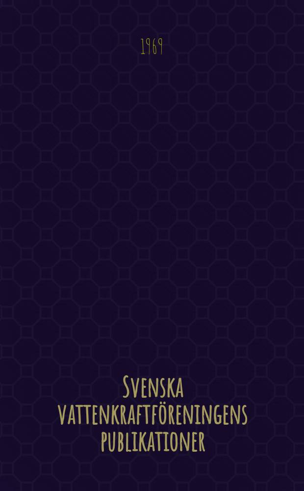Svenska vattenkraftföreningens publikationer : Allmänna bestämmelser för överföring av elektrisk kraft på stan - linjenätet