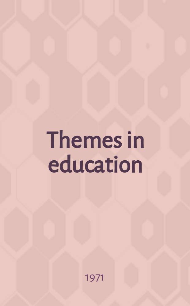Themes in education