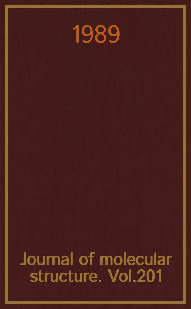 Journal of molecular structure. Vol.201