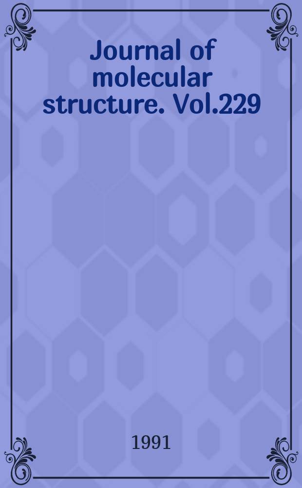 Journal of molecular structure. Vol.229 : Advances in valence bond theory