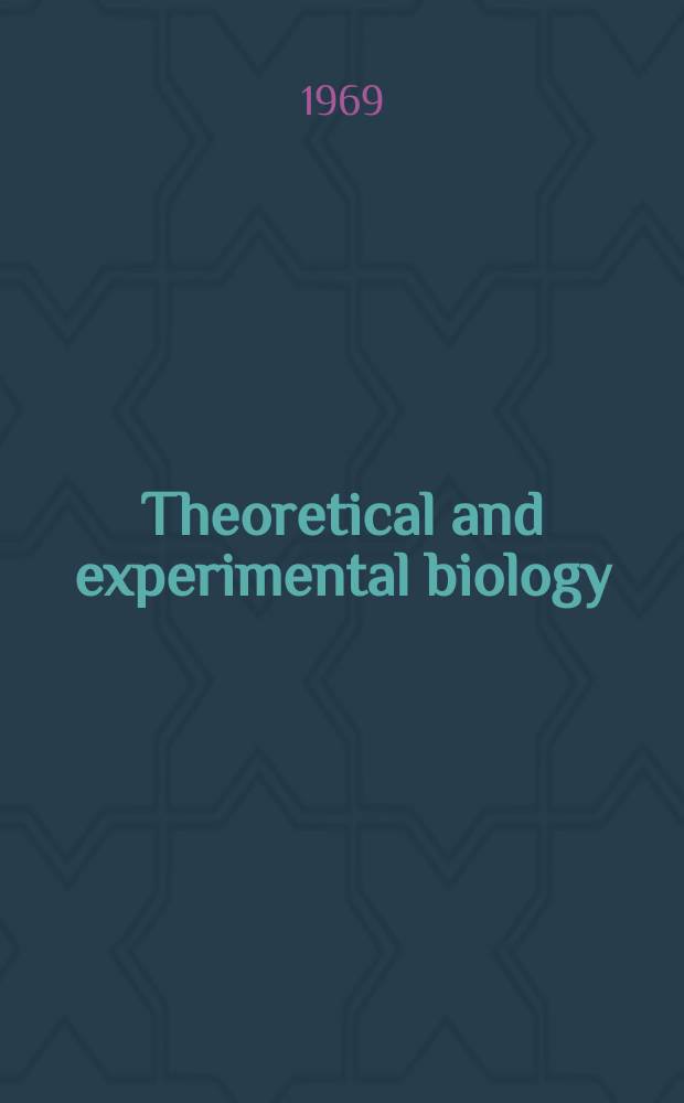 Theoretical and experimental biology : An international series of monographs. Vol.6 : The movement of molecules across cell membranes