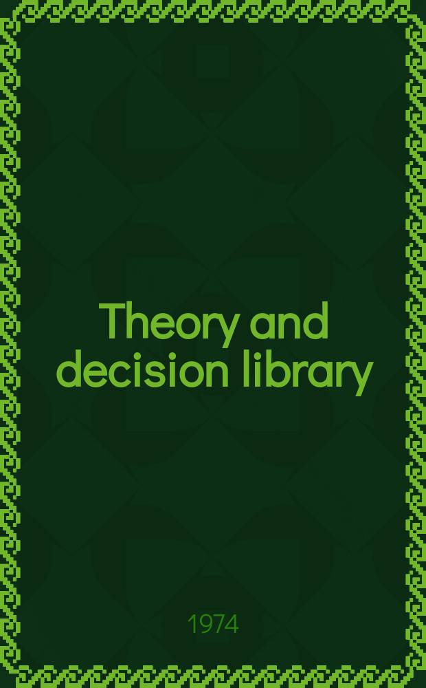 Theory and decision library : An intern. ser. in the philosophy and methodology of the social and behavioral sciences. Vol.8 : The Concept of probability in psychological experiments