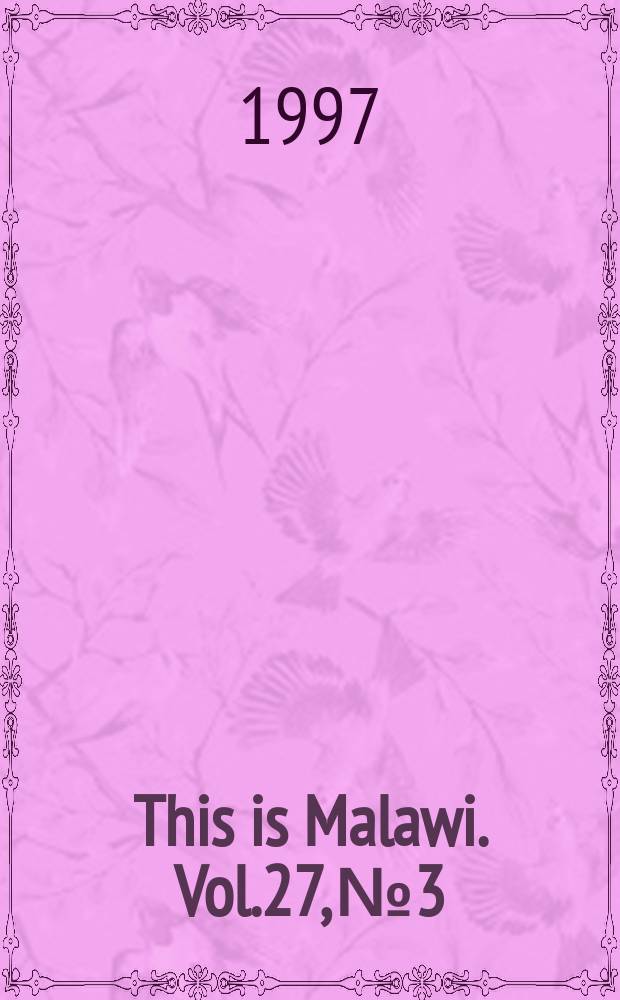This is Malawi. Vol.27, №3/4