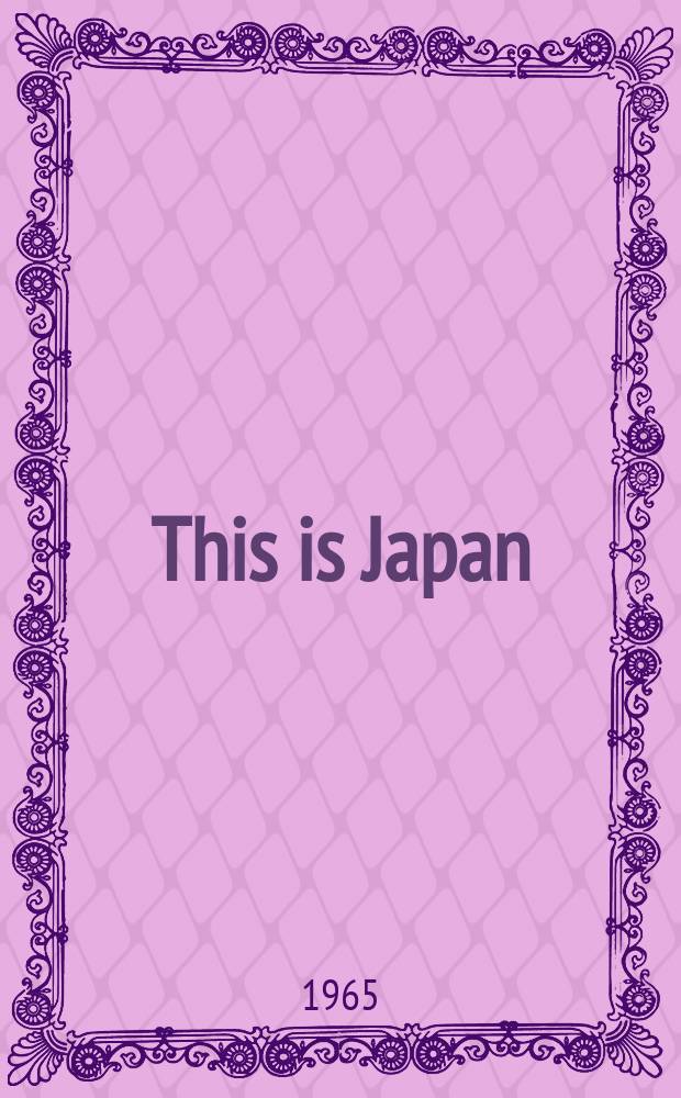 This is Japan