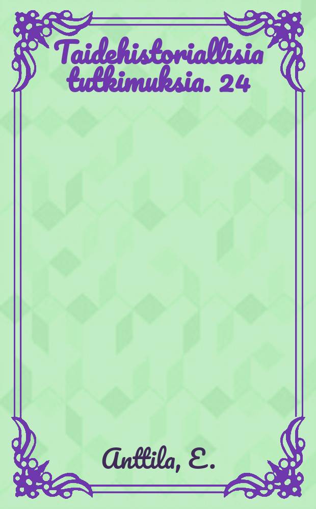 Taidehistoriallisia tutkimuksia. 24 : Albert Edelfelt & la nouvelle peinture