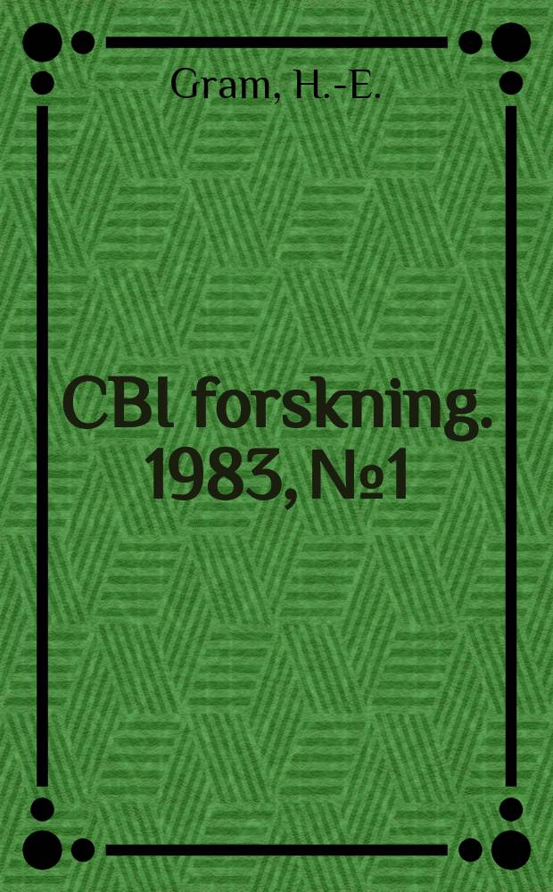 CBI forskning. 1983, №1 : Durability of natural fibres in concrete