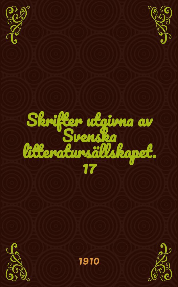 Skrifter utgivna av Svenska litteratursällskapet. 17:13 : Svenskt anonym- och pseudonym-lexikon