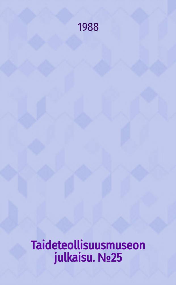 Taideteollisuusmuseon julkaisu. №25 : Brittiläiset taidekeramiikkaa 1930-1988