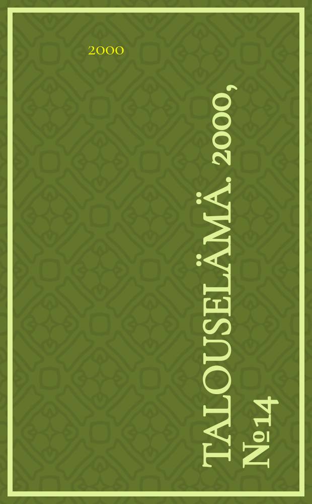 Talouselämä. 2000, №14