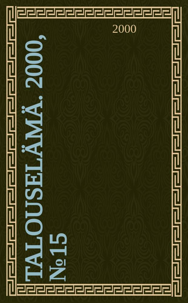 Talouselämä. 2000, №15