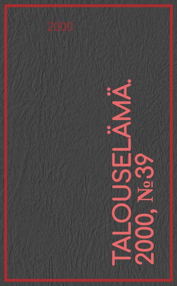 Talouselämä. 2000, №39