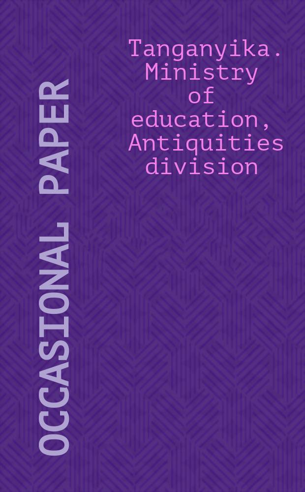 Occasional paper