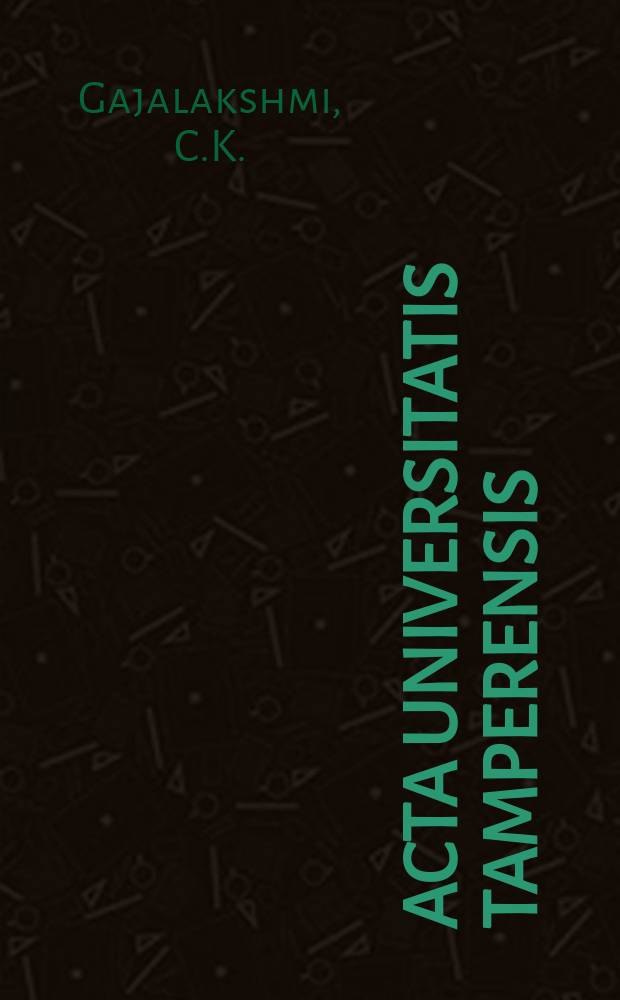 Acta Universitatis Tamperensis : Contralateral breast cancer in Madras, India