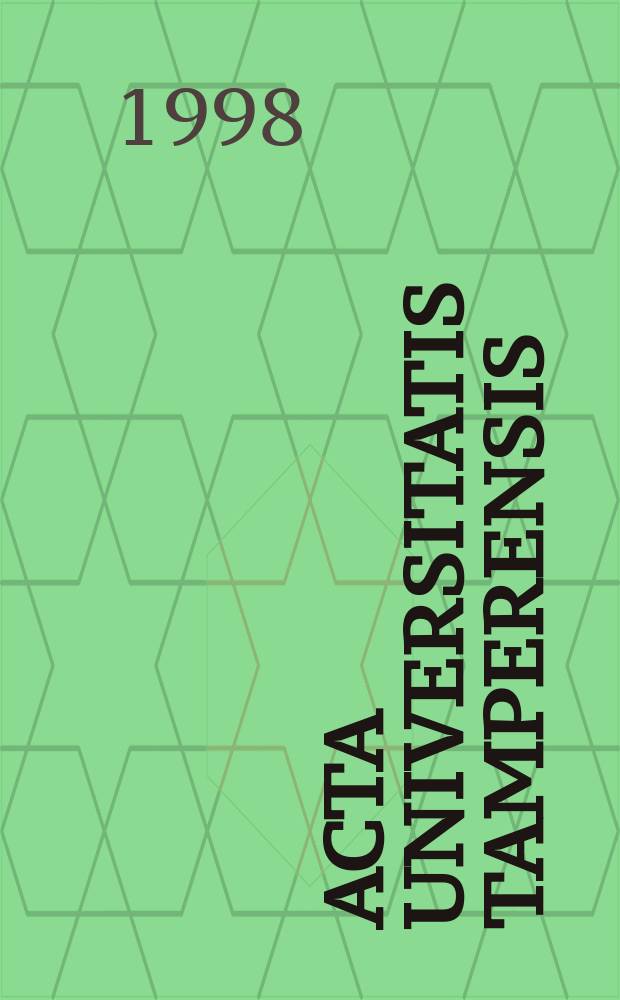 Acta Universitatis Tamperensis : Studies on minor hemoglobin fractions