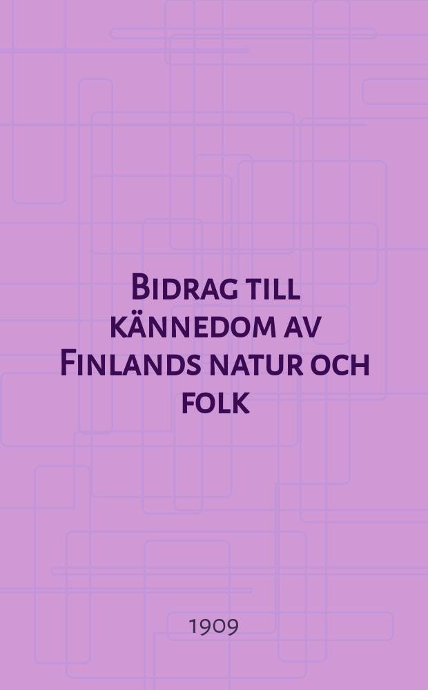 Bidrag till kännedom av Finlands natur och folk : Utgifna af Finska vetenskaps-soc. H.67, №3