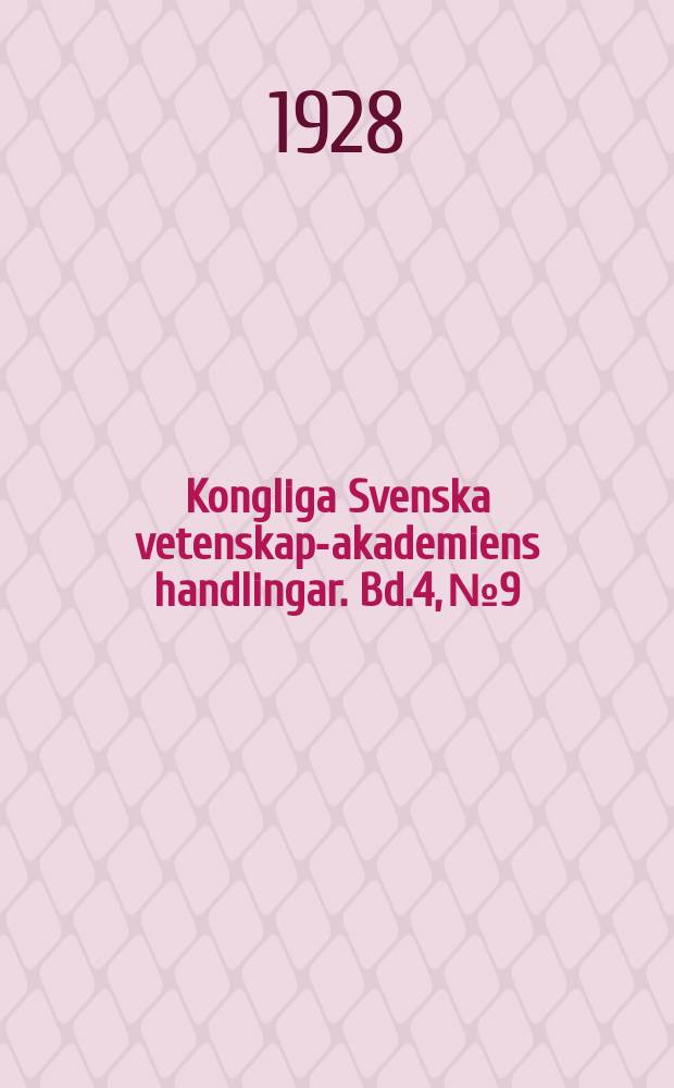 Kongliga Svenska vetenskaps- akademiens handlingar. Bd.4, №9