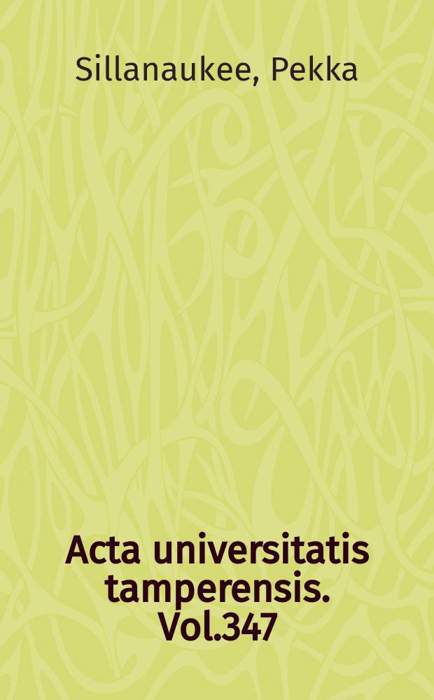 Acta universitatis tamperensis. Vol.347 : Hemoglobin-acetaldehyde adducts : determination and use as a biological marker of alcohol abuse