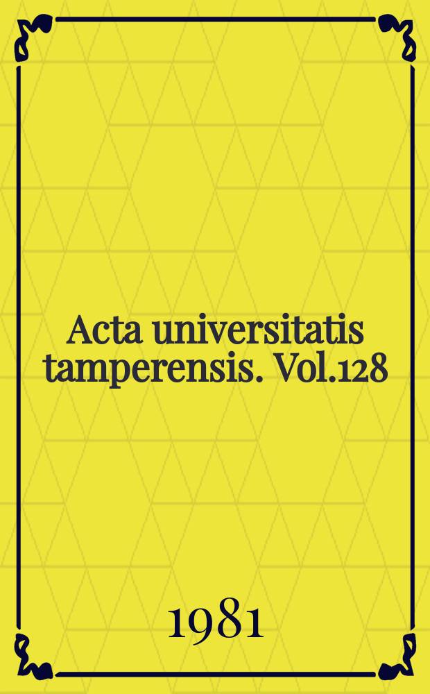 Acta universitatis tamperensis. Vol.128 : Aika, tarkastelukeskus ja kerronnan