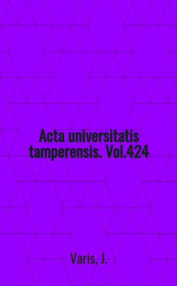 Acta universitatis tamperensis. Vol.424 : Cost-effectiveness analysis of renal replacement