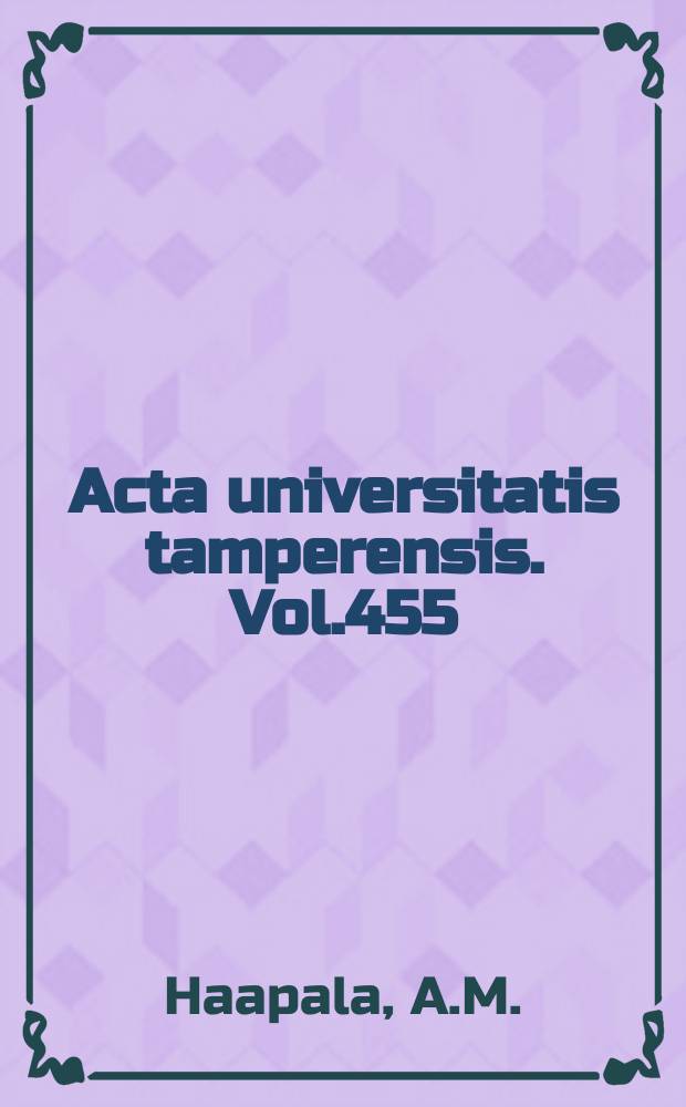 Acta universitatis tamperensis. Vol.455 : Thyroid antibodies in autoimmune