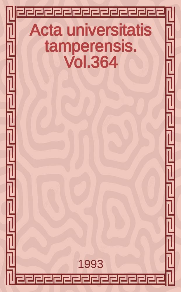 Acta universitatis tamperensis. Vol.364 : Regulation of sphincter of Oddi