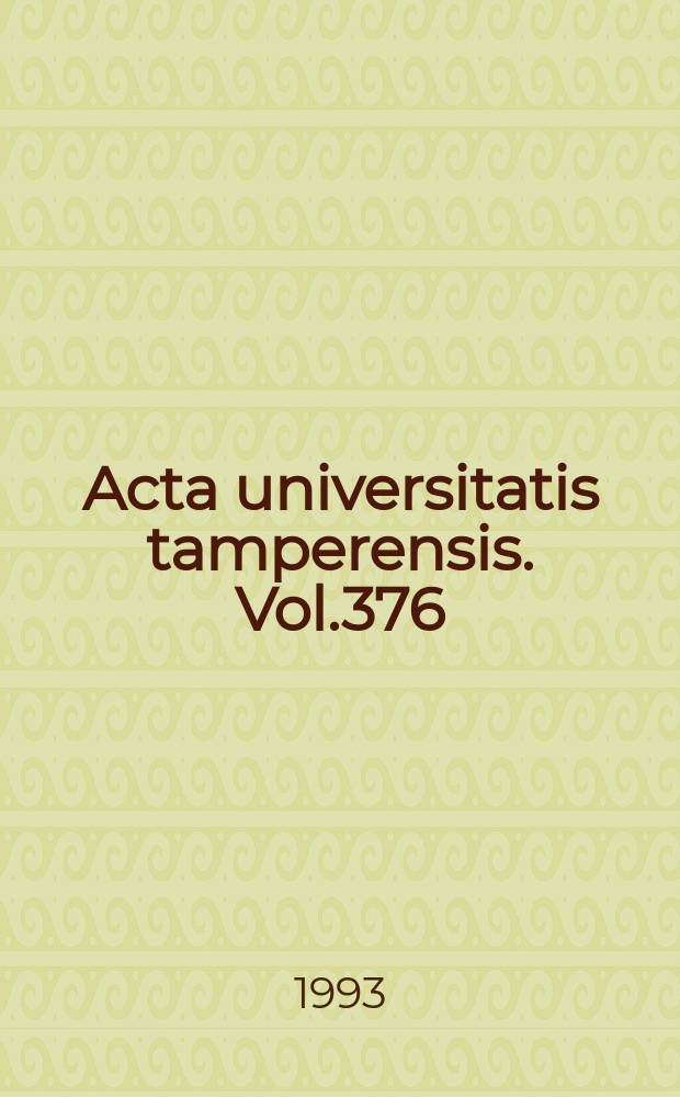 Acta universitatis tamperensis. Vol.376 : Immune responses evoked by cow