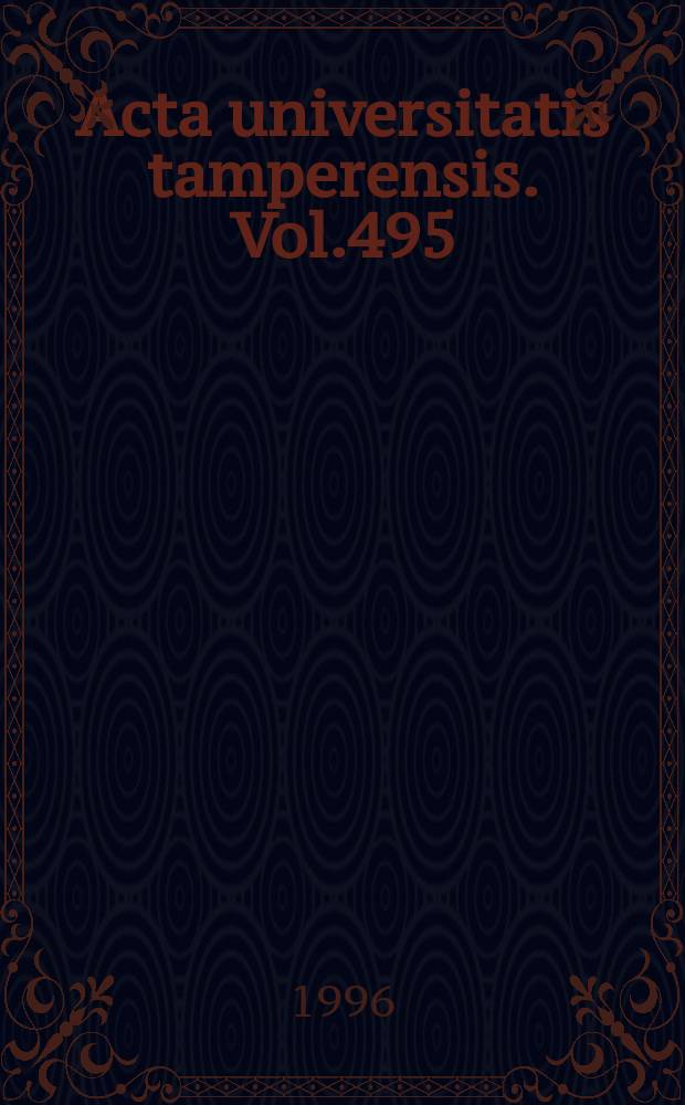 Acta universitatis tamperensis. Vol.495 : Association of chicken progesterone receptor